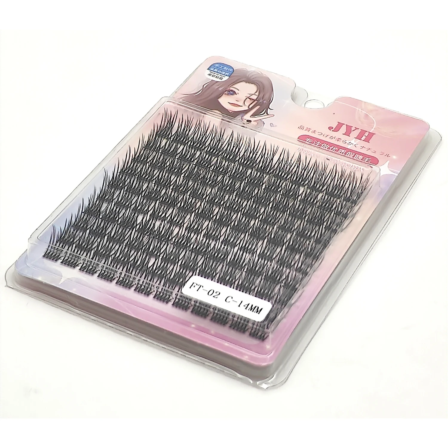 

10/12/14/16mm C/D Curl Flat Eyelash Extensions Individual Soft Tips Light Split Double Tips Lash Extensions Wholesale