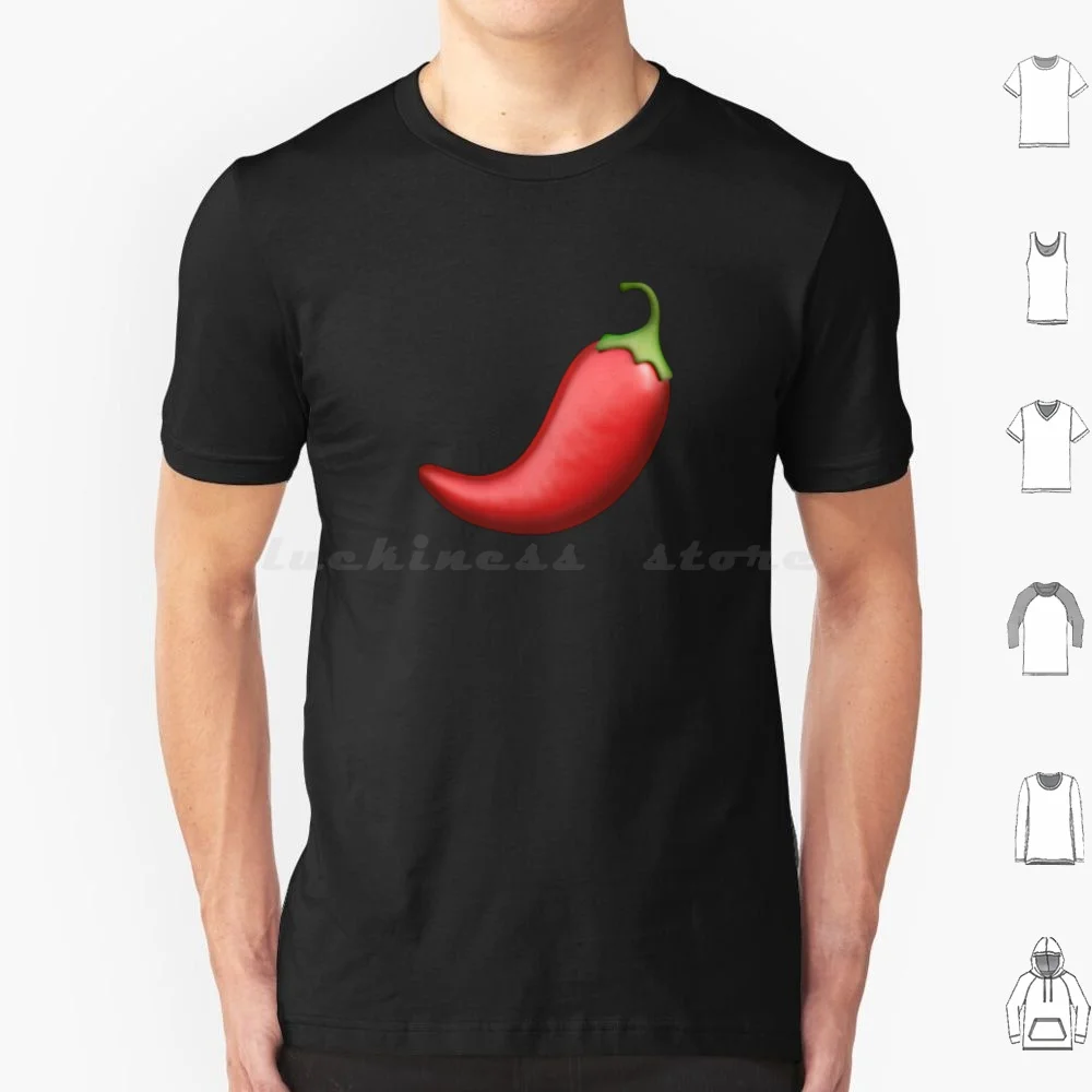 Hot Pepper T Shirt Big Size 100% Cotton Face Pepper Happy Fruit Omg Comic Meme Hot Love Pattern