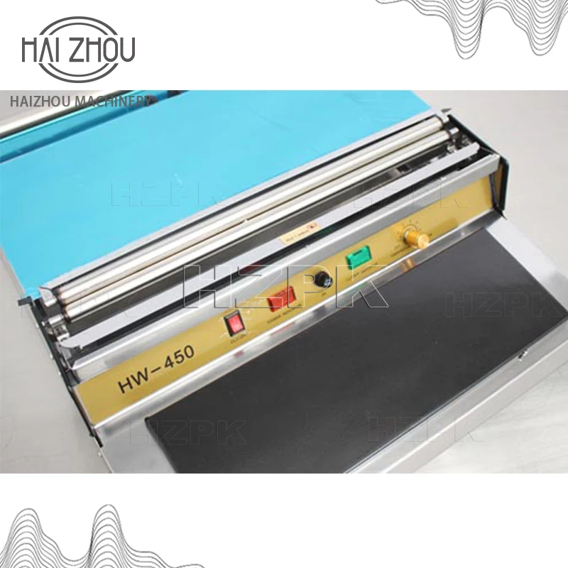 HAIZHOU Commercial Cling Film Wrapping Machine Food Plastic Wrap Cutting Sealing Machine for Supermarket Meat Fruit Tray HW-450