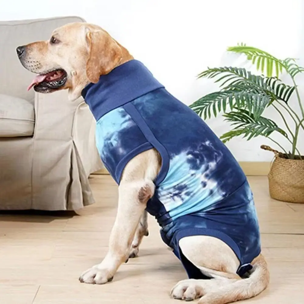 

Pet Recovery Shirt Elastic Dog Anti-lick Recovery Suit Soft Thin Dog Weaning Bodysuit Breathable Dog Protective Clothes for Pets