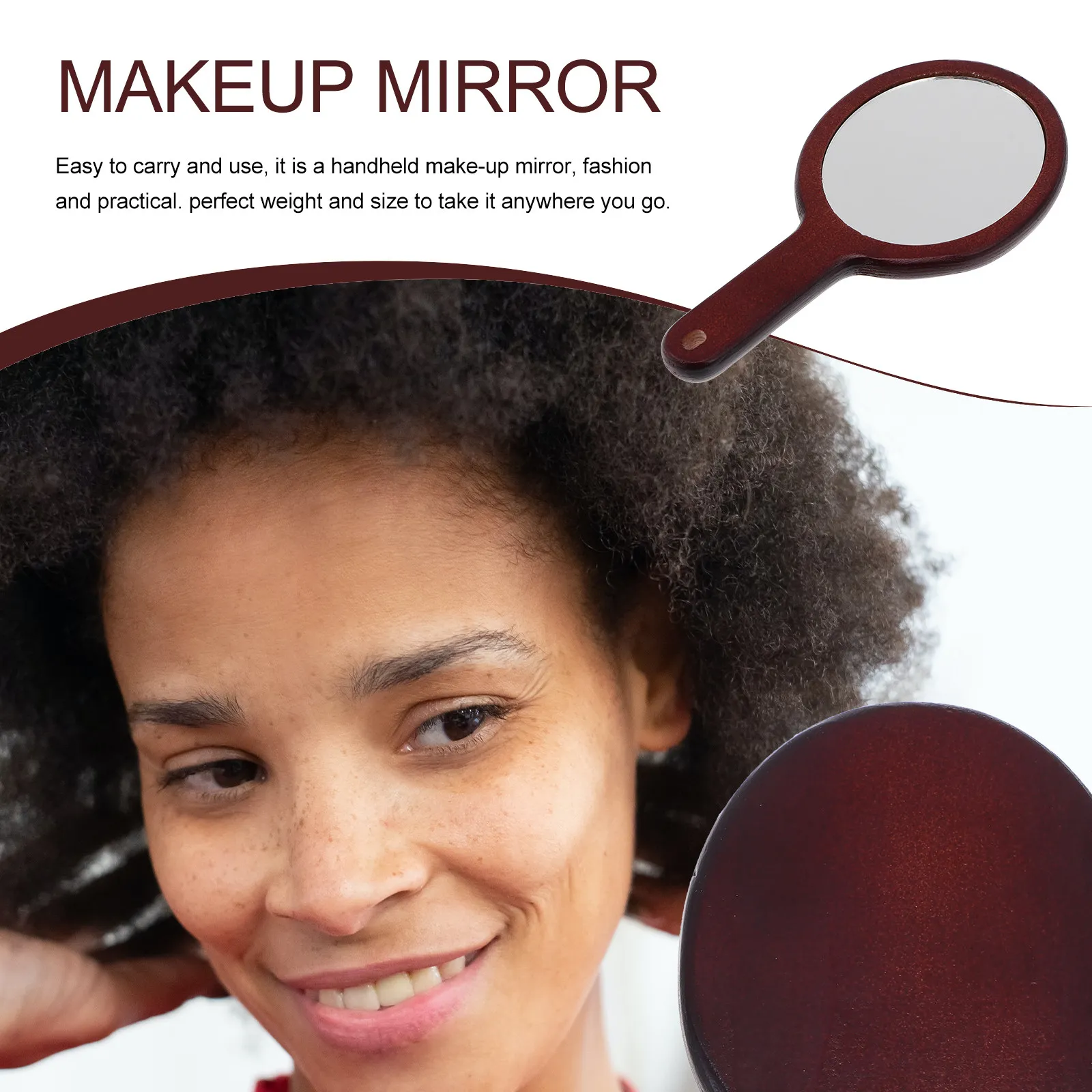 

Эргономичное портативное зеркало для макияжа: легкое, прочное, идеально для путешествий, спальни, туалетного столика — незаменимый аксессуар для ухода за собой