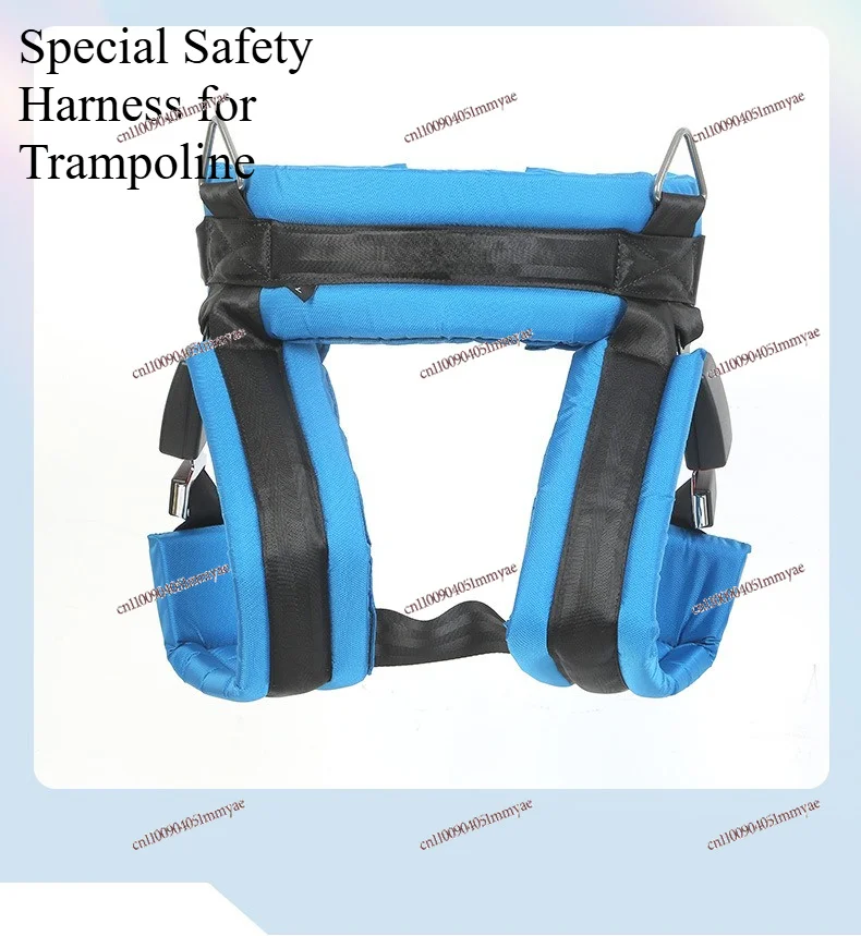 Outdoor Kids Bungee Trampoline Jumping Bed, Playground Elastic Rope with Carabiner Clip, Safety Harness & Belt Accessories
