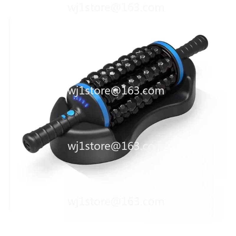 Hand-free electric foam shaft handle automatic leg back muscle relaxation roller roller