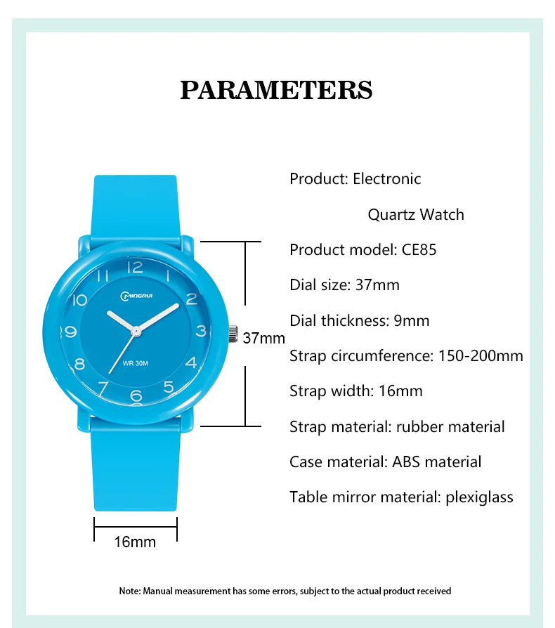 UTHAI CE85 Pointer Watch Trend Simple Quartz Watch Children's Waterproof Quartz Electronic Watch Student