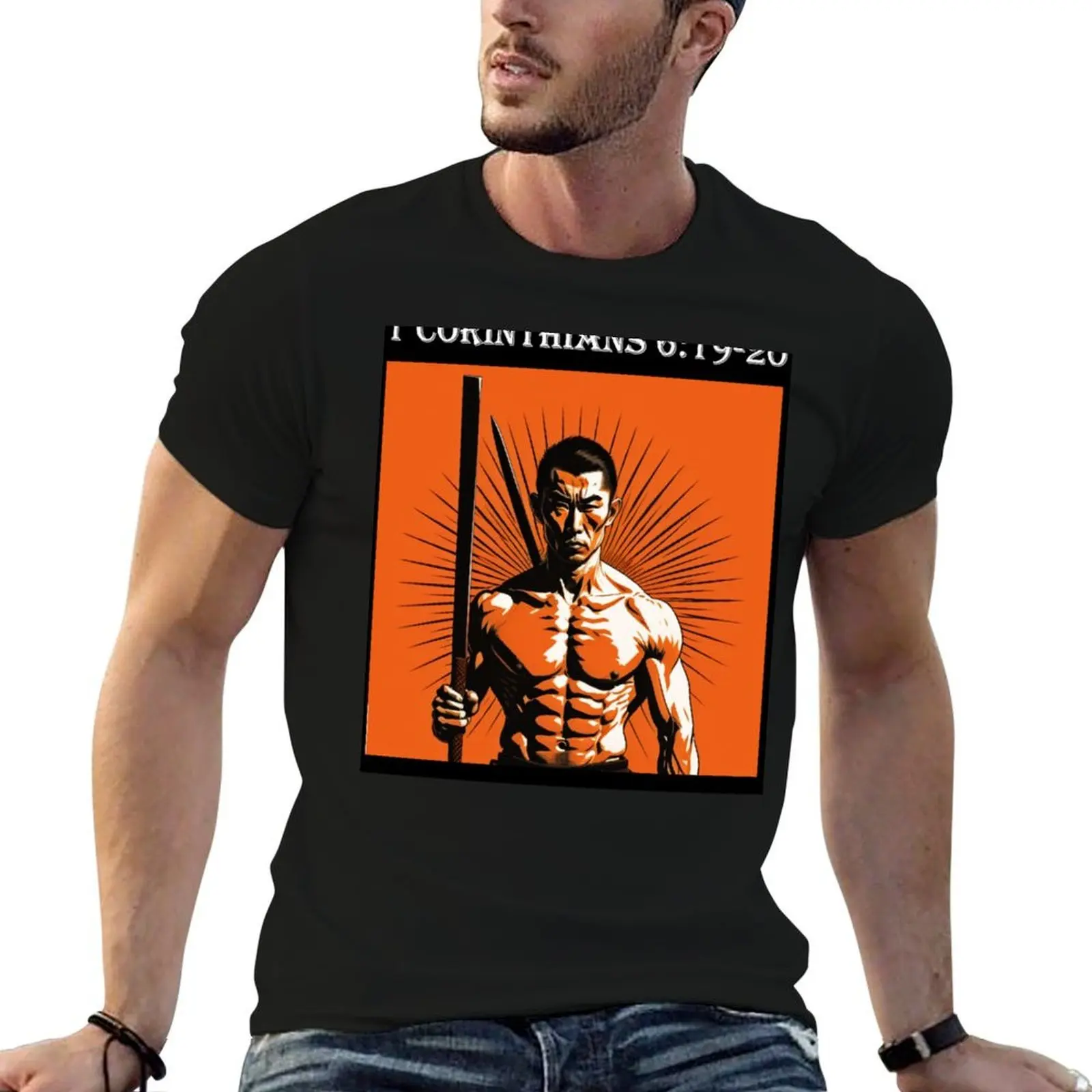 1 Corinthians 6:19-20 (1) - Yukio Mishima Camiseta camisetas para homem algodão camisetas homem 100% homem camiseta designer