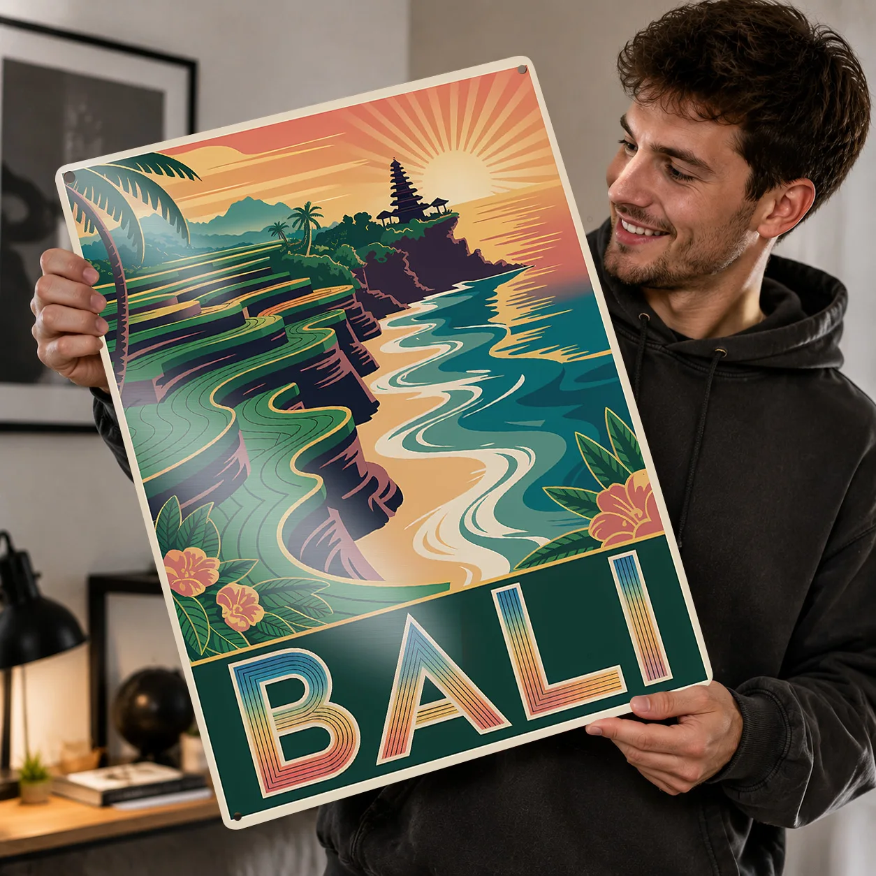 3D Printing Bali - Bali Travel Art 3D Texture Printed