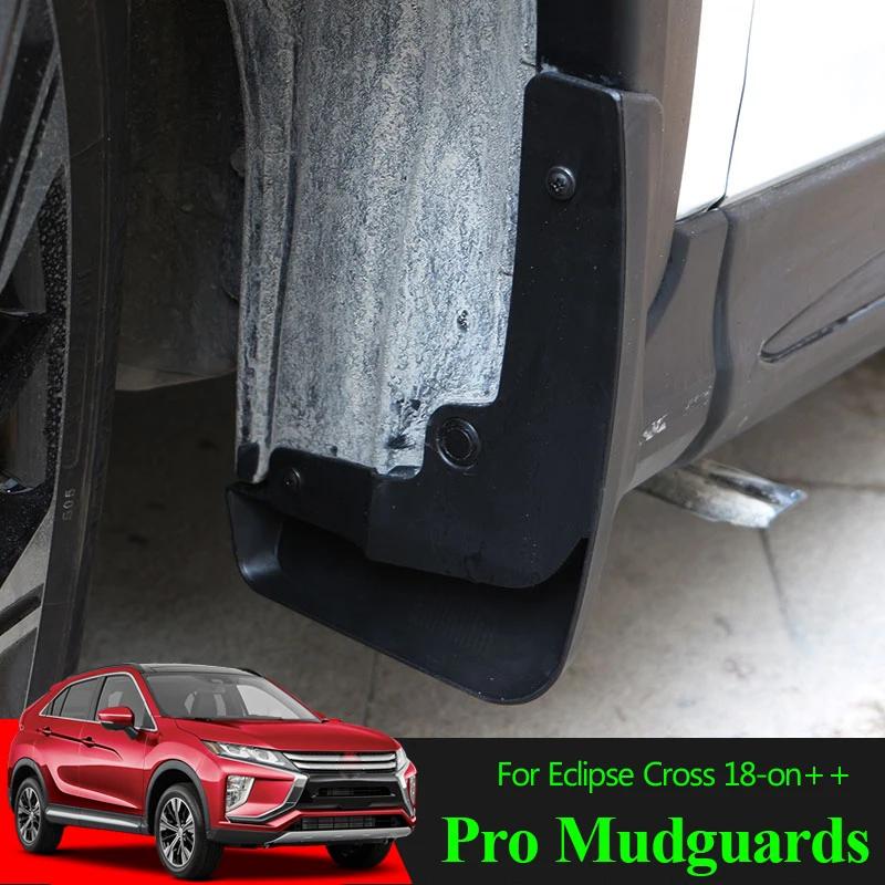 Set Molded Mud Flaps For Mitsubishi Eclipse Cross 2018 -2025 Mudflaps Splash Guards Flap Mudguards Fender Front Rear 2019 2020