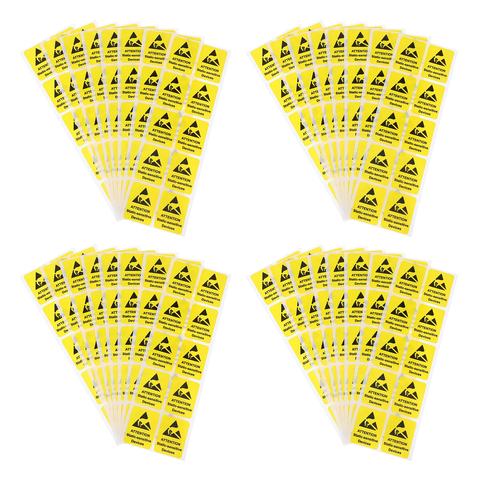 

80Pcs Static Warning Stickers Electrostatic Devices Labels High Adhesive Decals Safety Caution Sign Warning Stickers