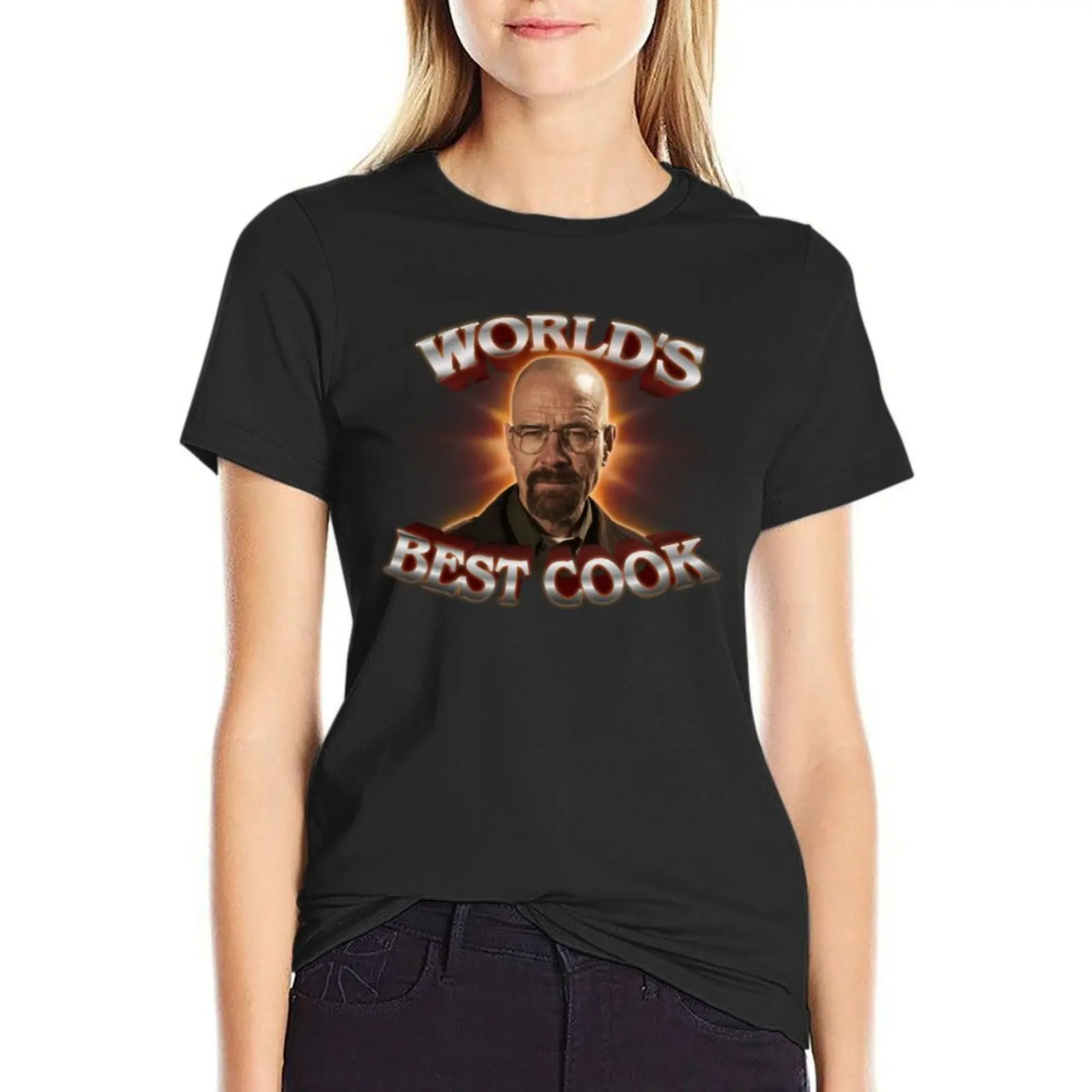 World's Best Cook Walter White Breaking Bad Design T-Shirt customs plain cotton t shirts Women