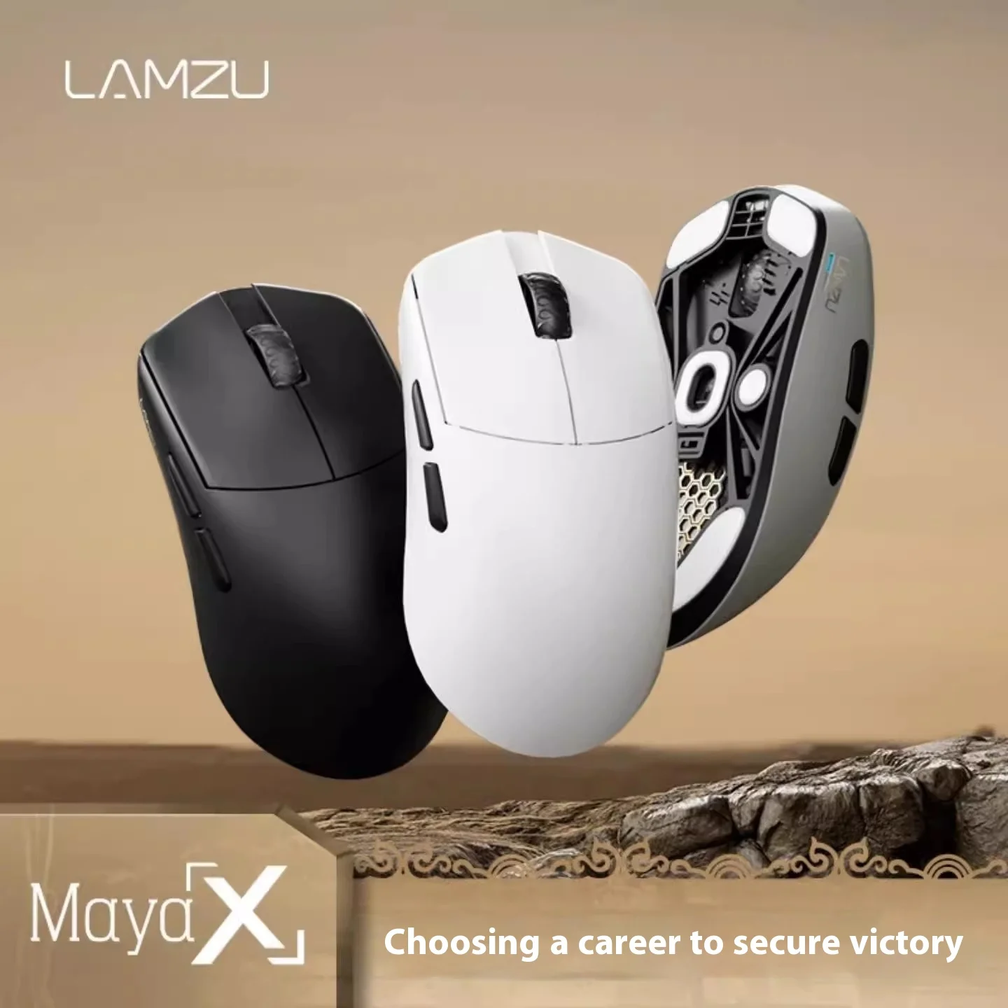LAMZU MAYA X Wireless Mouse PIXART3950 Sensor Nordic52840 8K FPS Gaming Mouse 4g Lightweight PC Gmaer Accessories Gifts