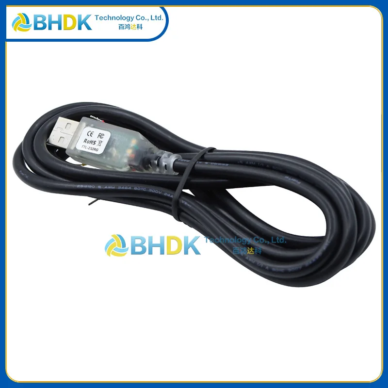 For TTL‑232RG‑VREG3V3‑WE USB To 3.3V Regulated TTL UART Serial Converter Cable FT232R Chip 1.8M Bare Wire End Debug Wire
