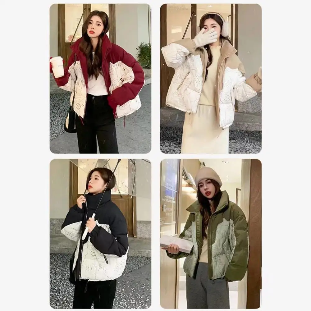

Новинка 2025 года, женская однотонная свободная куртка-пуховик, зимняя корейская шикарная утепленная теплая парка большого размера, женское пальто, женская стеганая куртка