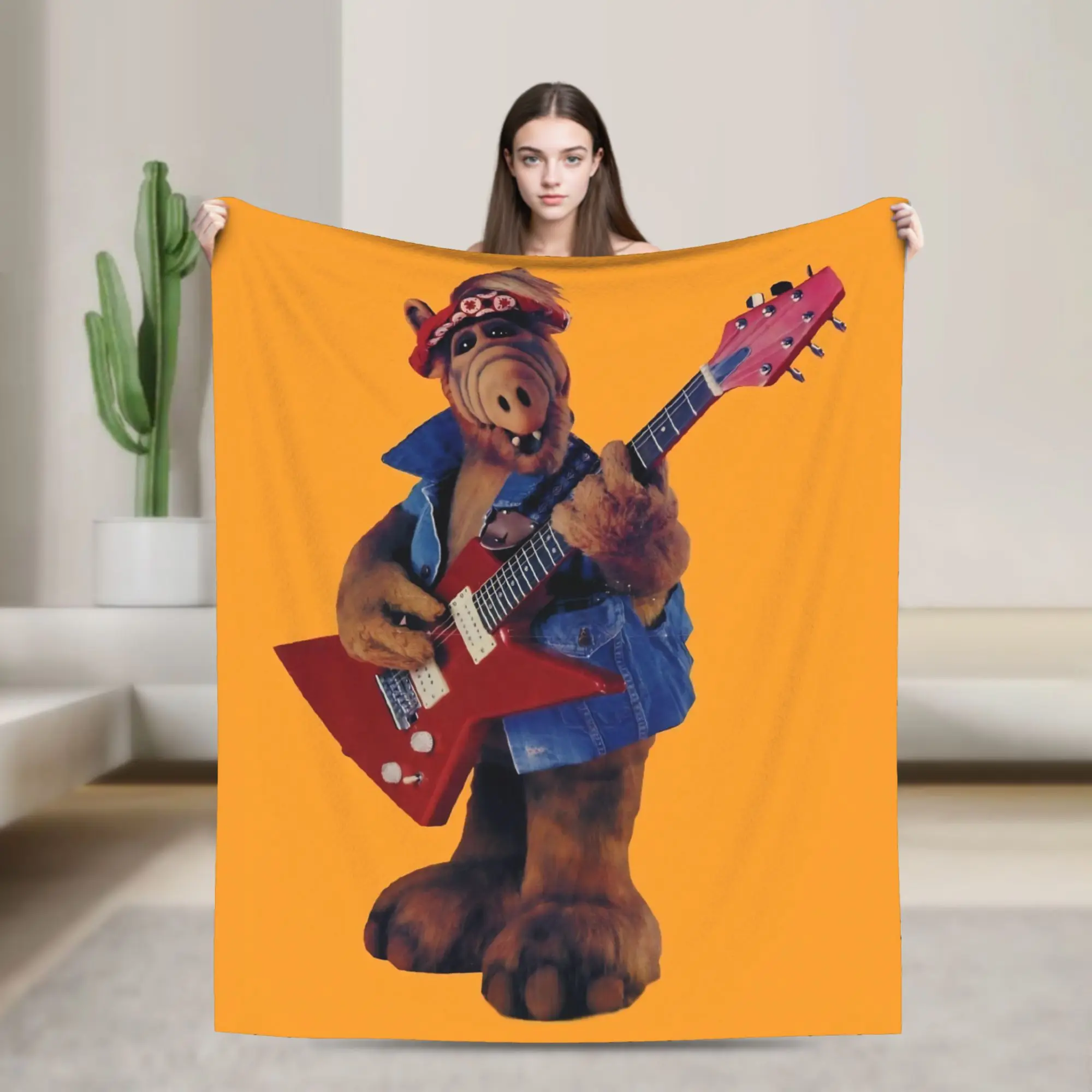 Alf  Alien Life Form Comedy  Blankets  Flannel Awesome Warm Throw Blanket for Home Spring Autumn