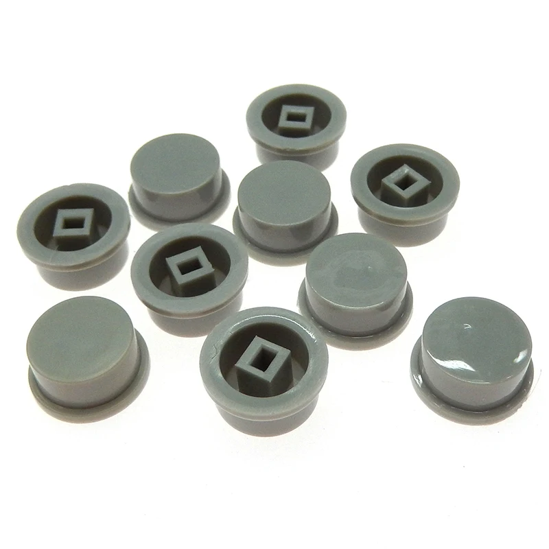 50Pcs Tactile Push Button Switch Cap 10mm Applies to 5.8*5.8 7*7 8*8 8.5*8.5 Self-locking Switch Button Cap A03 Switch caps