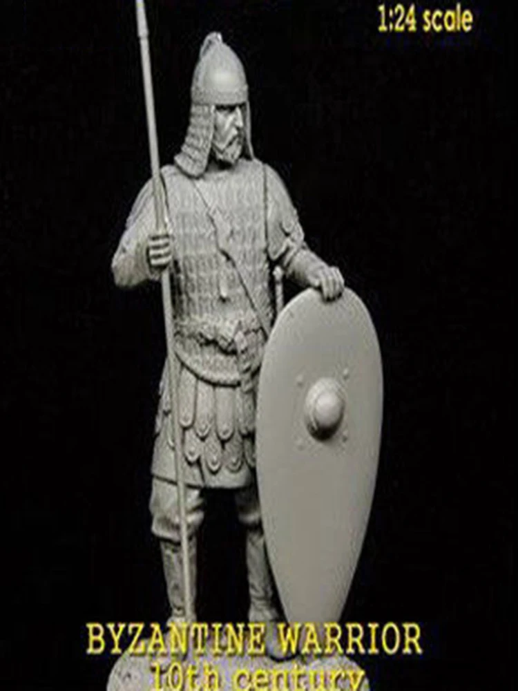 

Новая разобранная 1/24 75 мм древняя подставка WARRIOR с базовой фигуркой из смолы, неокрашенная модель, комплект