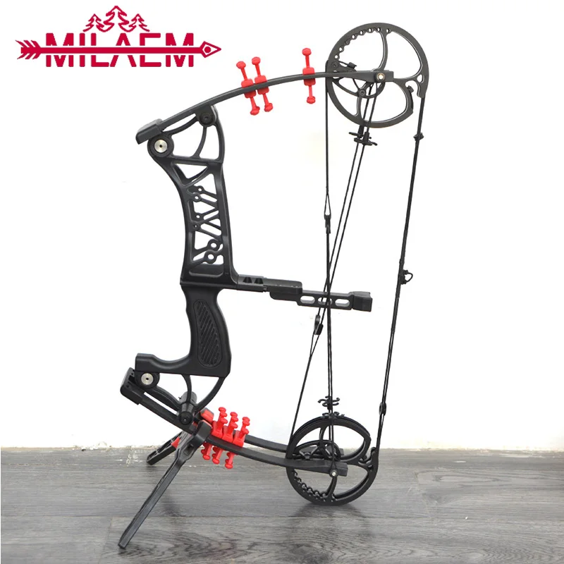 

1Pc Archery Steel Ball Compound Bow 30-55lbs Aluminum Alloy Bow Riser Light Weight Bow for Outdoor Sports Shooting Accessories