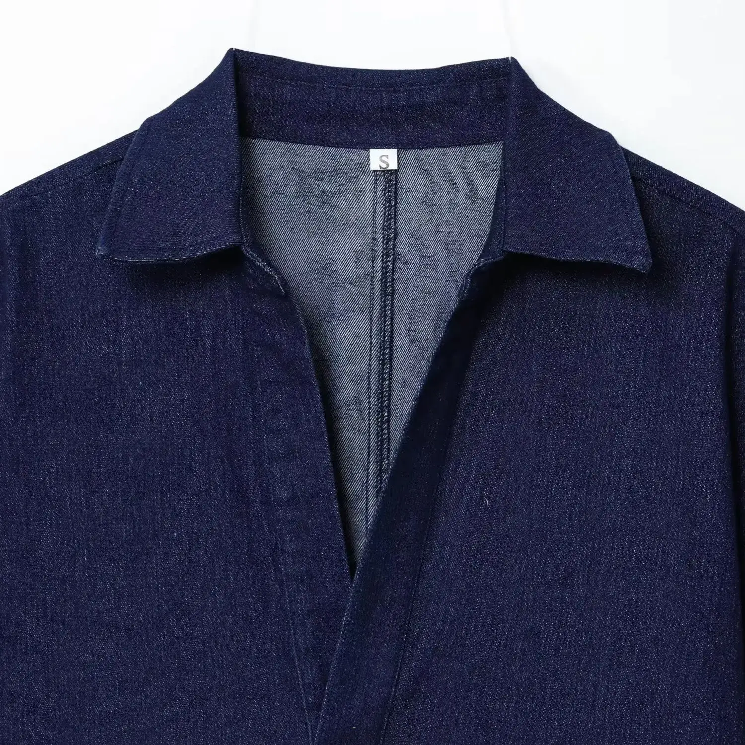 DiYiG امرأة 2025 شتاء جديد موضة قميص بولو الدنيم كل مباراة قصيرة الأكمام فضفاضة تي شيرت Mujer