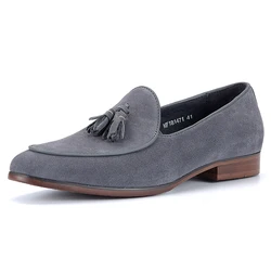 New Fashion Suede Leather Latest Soft Sole Men Moccasins Top Grade Cowhide Flats Party Casual Loafer Driving Boat Dress Shoes