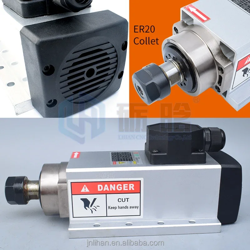 

GDZ80 Spindle +2.2kw Inverter VFD Kit 2.2kw air Cooled Cnc Router Spindle Motor Spindle Machine for Woodworking Machine