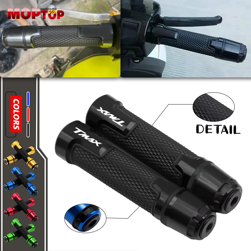 

For Yamaha TMAX530 DX/SX TMAX560 TECHMAX T-MAX Motorcycle 22MM Hand Handlebar Grips Rubber Handle bar Grips Ends Anti-Slip tmax