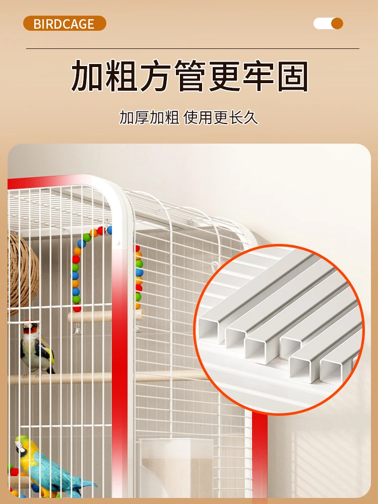 Vogelkäfig für Zuhause, großes Wellensittich, Luxusvilla