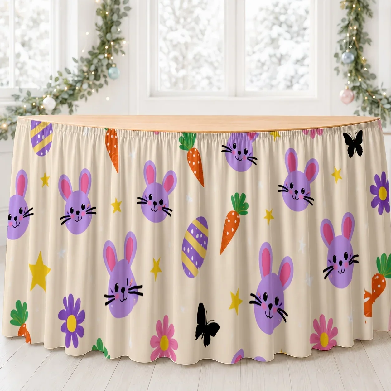 One piece of decoration: Easter rabbit, carrot, flower, star, butterfly, print.