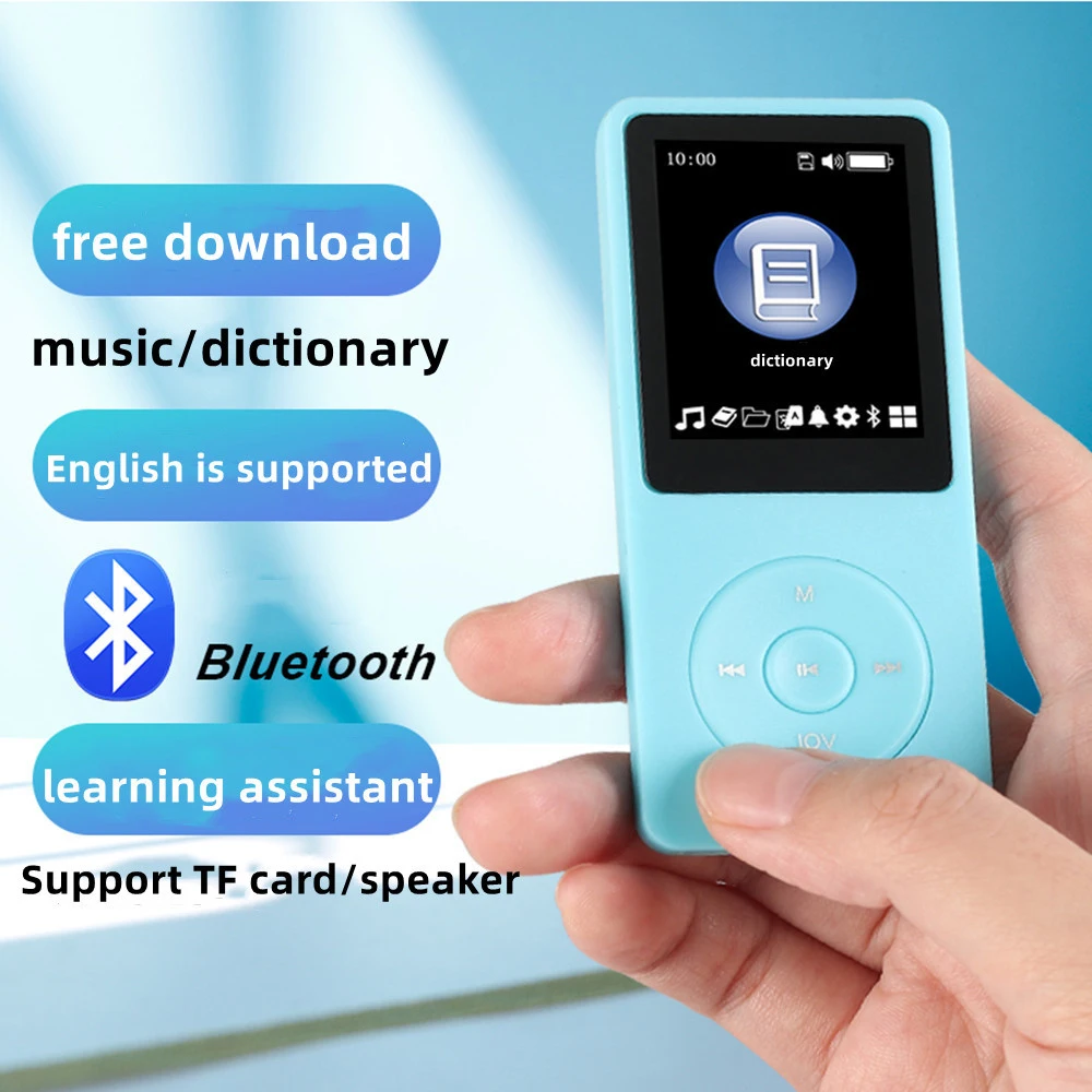 For Children Holiday Gifts1.8 inch Color Screen Bluetooth-Compatible E-books Sports MP3 MP4 FM Music Player