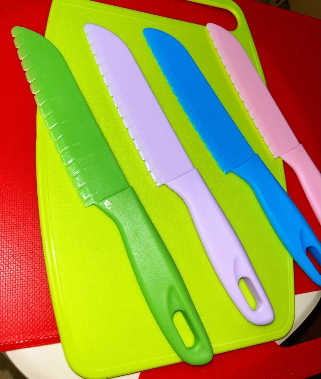 For Fruit Bread Safe Kitchen Knife tools Sawtooth Toddler Cooking Children Paring Plastic Kids Lettuce Knives Sawtooth Cutter