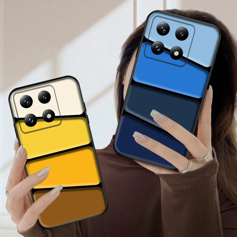 

Colored color blocks For Xiaomi Poco X7 M7 Pro 5G M5 X4Pro 4 M6 4G C65 C75 F6 F5 X6 5 7 X5 F7 Ultra M5S M4Pro 5G soft phone case