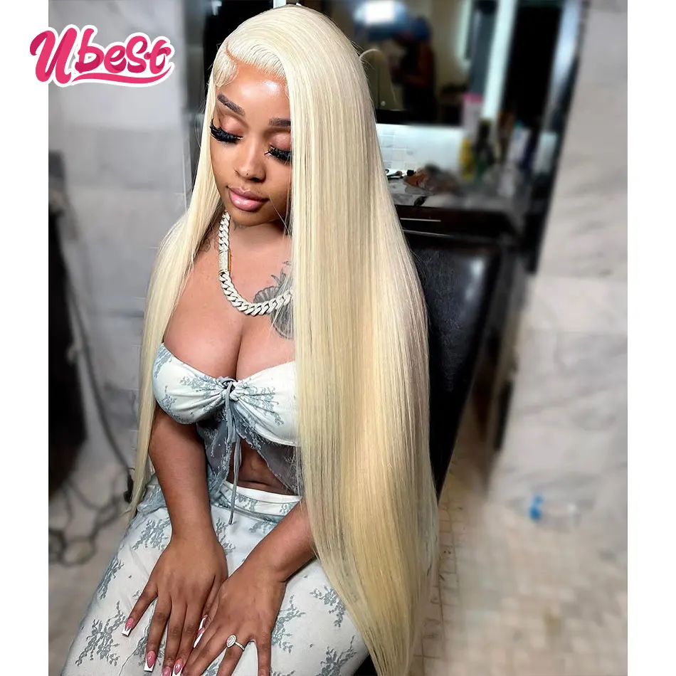 Light Brown With 613 Colored 13X6 Straight Transparent Lace Front Wigs 100％ Human Hair 180％ Density Brazilian Hair Remy Hair men