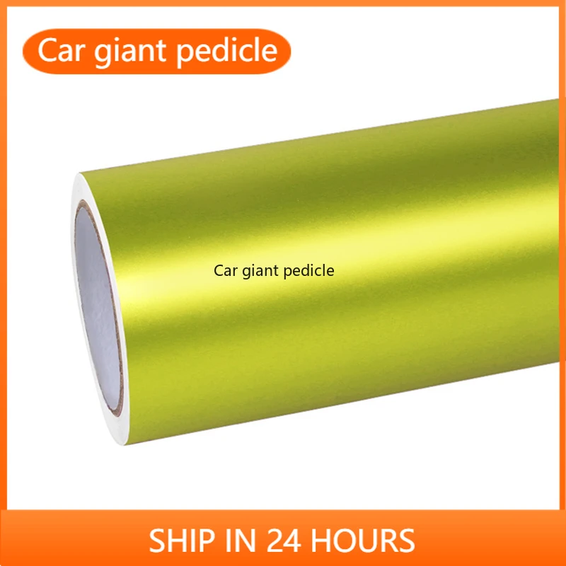 

Highest quality matte Lemon Green vinyl Wrap Film Car Wrap Film Non degumming Non fading quality Warranty 1.52M*17M roll