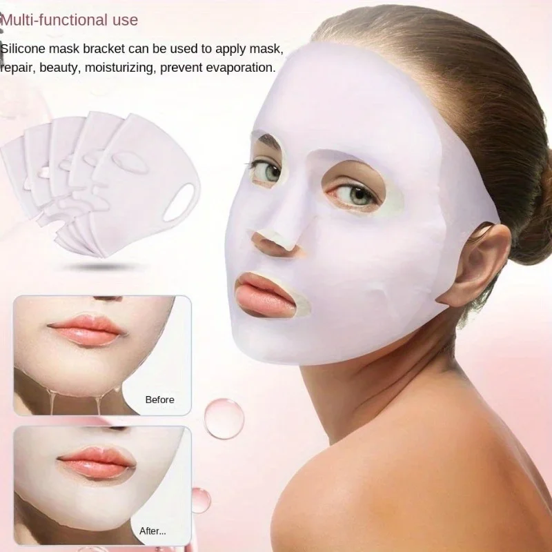 Maschera facciale in silicone 3D Copertura Gancio Stile orecchio Maschera riutilizzabile Strumenti fissi Idratante viso Prevenire l'evaporazione Strumenti per la cura della pelle
