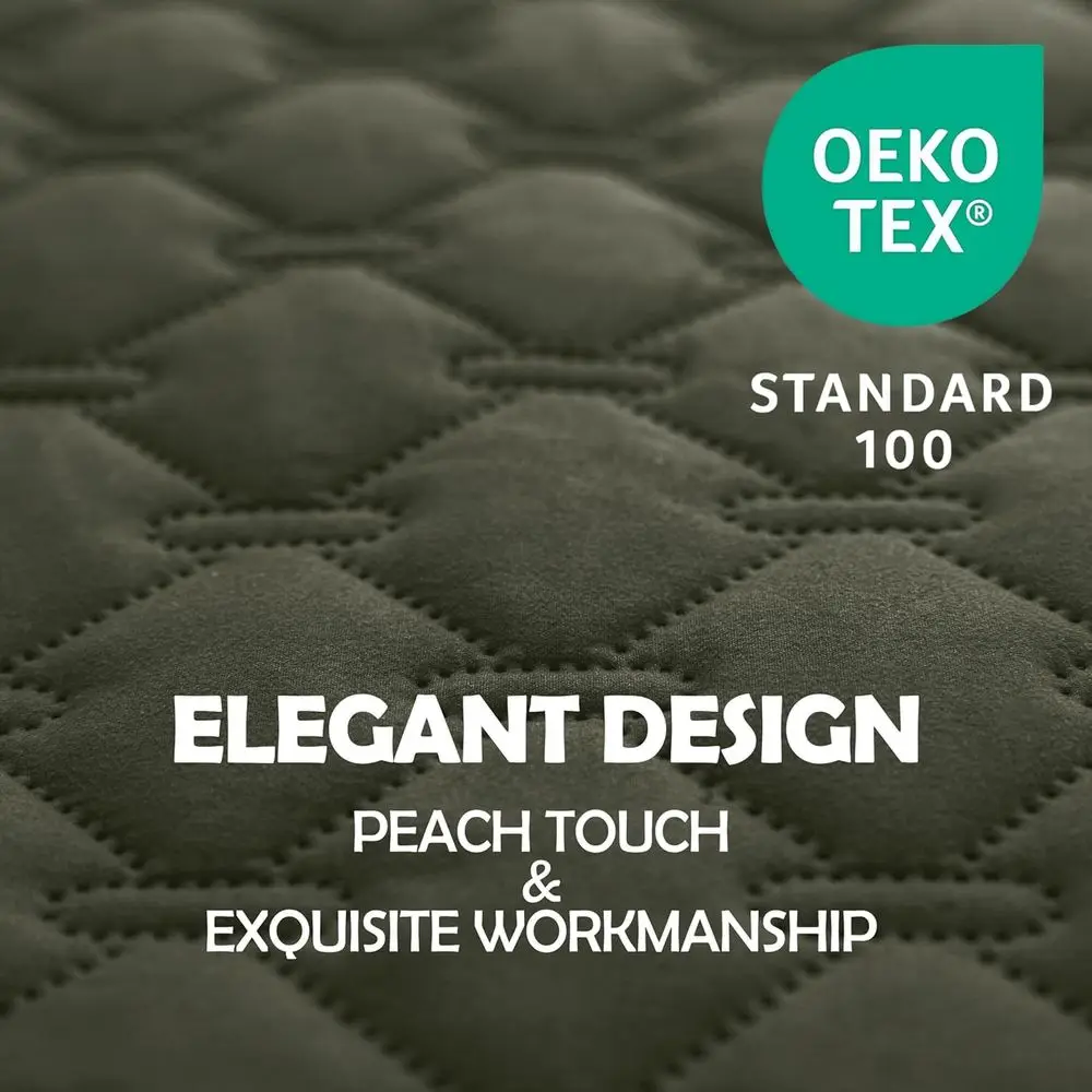 بطانية كبيرة للكلاب مقاومة للماء قابلة للعكس، غطاء ناعم للأثاث والسيارة والحيوانات الأليفة بألوان الزيتون (82 × 120 بوصة)