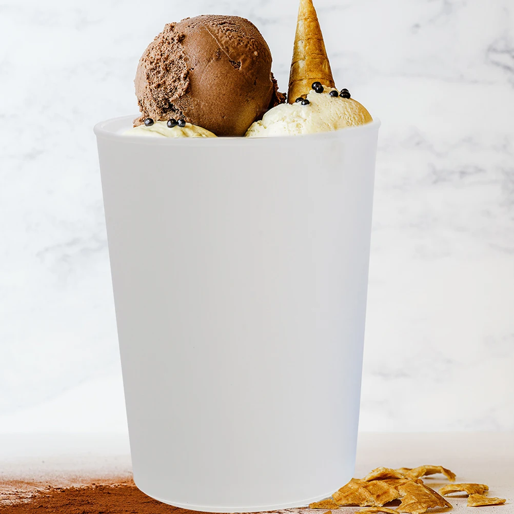 

Silicone Ice Cream Buckets Set of 6 Bpa Free Freezer Safe Food Storage Containers Reusable Dessert Cups for Kitchen Home