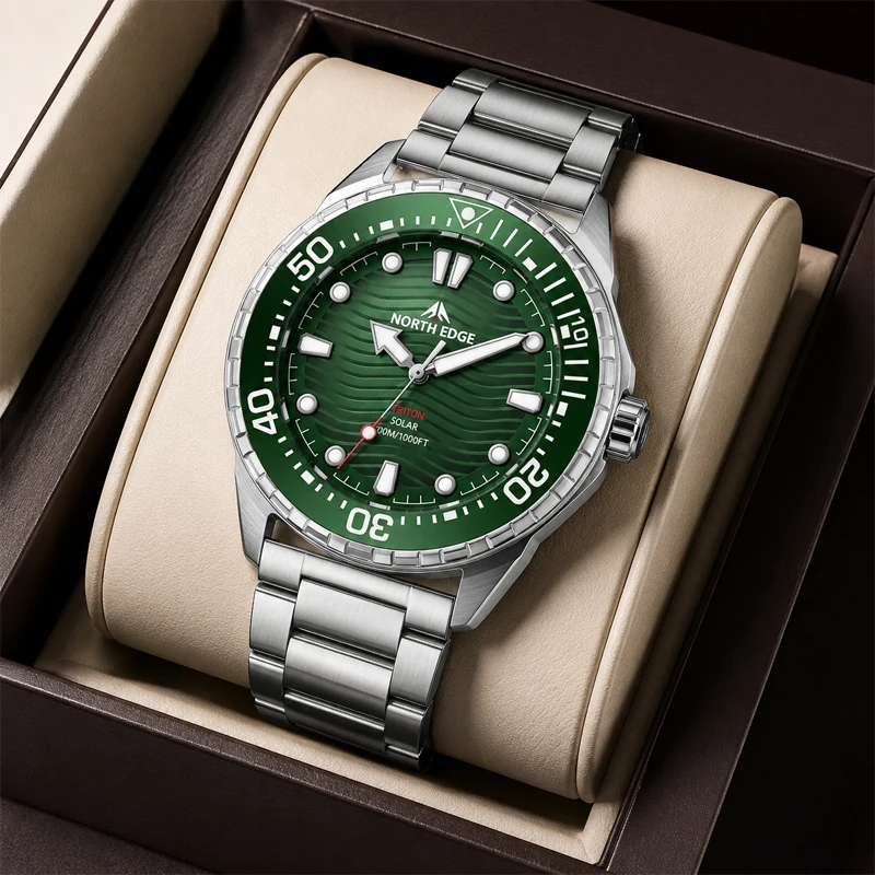 Solar Powered Watch - NORTH EDGE 2026 NEW+ TRITON Güneş