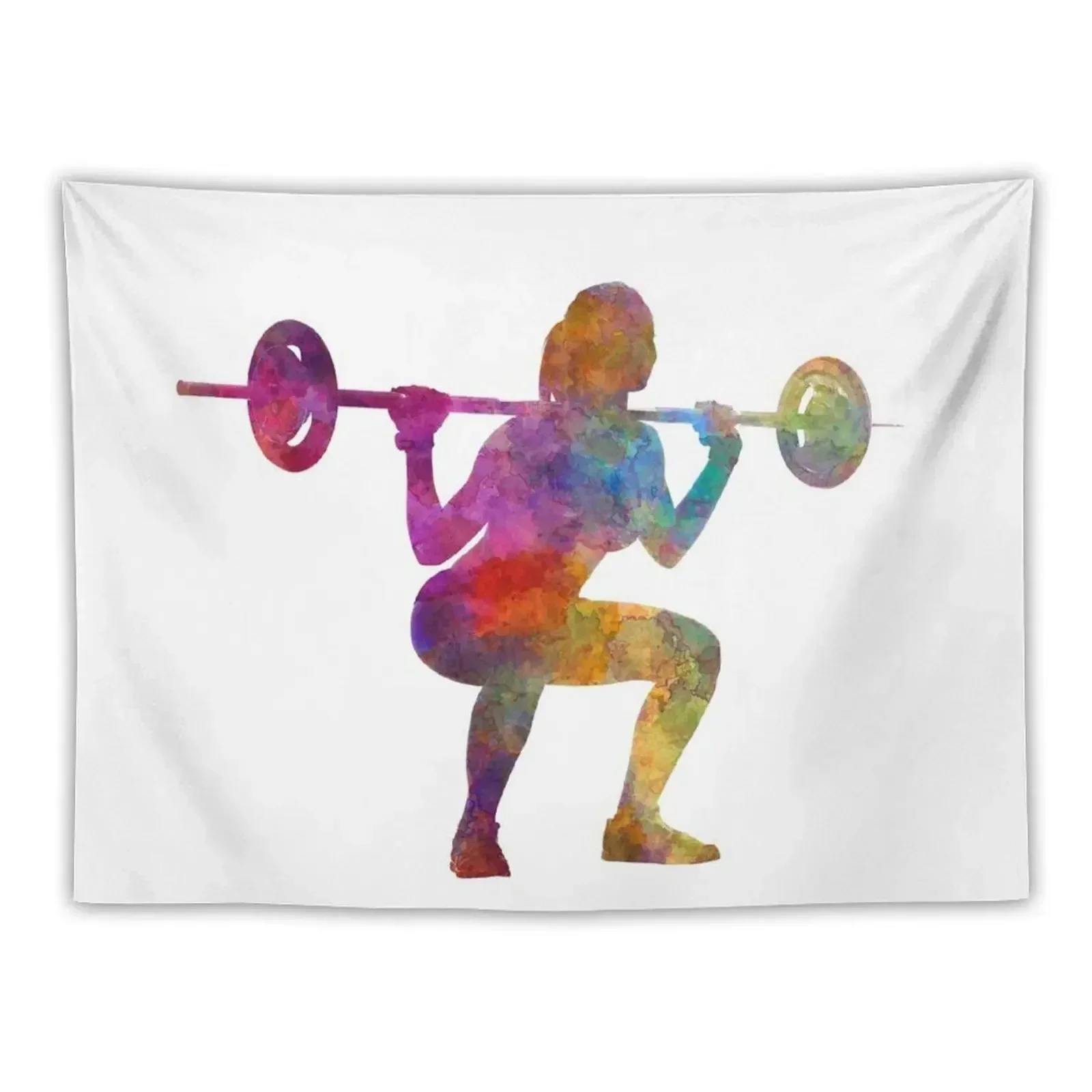 Body building woman isolated Tapestry Decorations For Room Luxury Living Room Decoration Tapestry