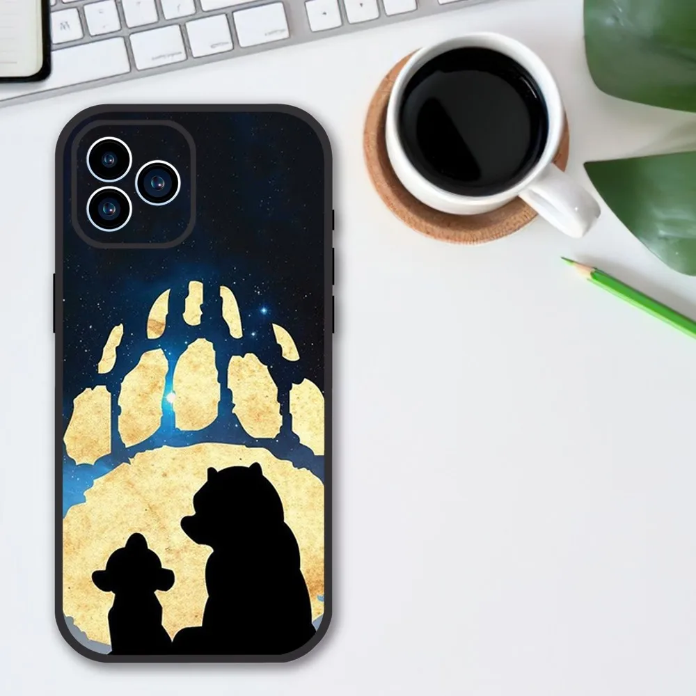 MINISO Disney B-Brother Bear Phone Case For Samsung Galaxy S10 FE S21 Ultra S22 Lite Soft Phone Shell Back Cover