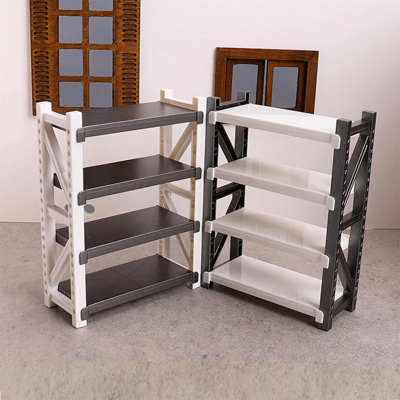 

Mini Shelves Rack Storage Racks Model Dollhouse Scale Warehouse Scene Play House Miniature Scene Ornaments Home Decor Decoration
