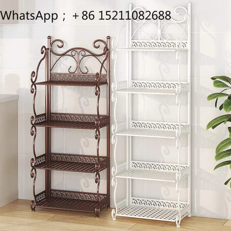 LLY Shelf Floor-to-ceiling multi-layer kitchen Living room Bedroom storage storage rack Bathroom Toilet Multifunctional shelf