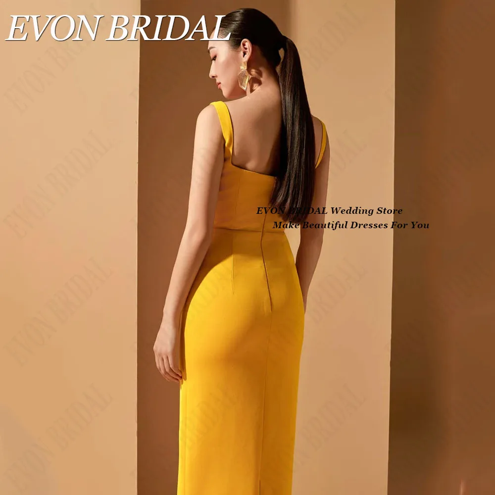 EVON BRIDAL Spaghetti Straps Celebrity Dresses Dubai Sweetheart Mermaid Floor Length Sleeveless Satin فساتين سهرة 2024 فاخرة