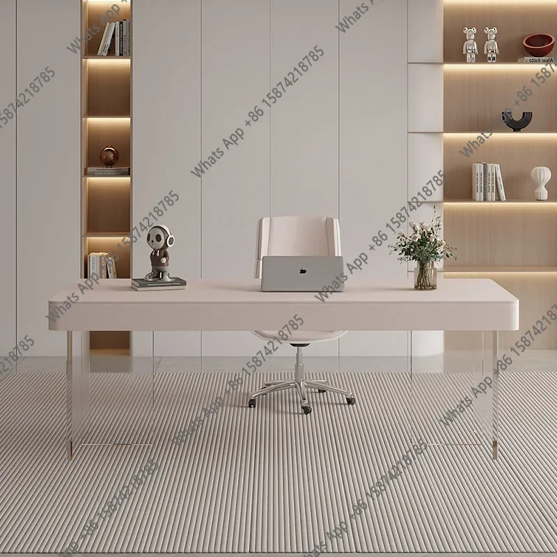 

N62 C Cream Style Stone Slab Room Desks Computer Desk Room Offices Office Desks And Workstations Study Desks Furniture