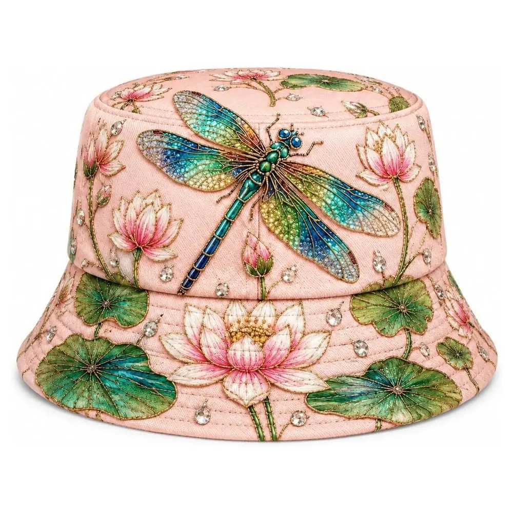 Breathable Garden Morning Cap Adjustable Animal Pattern Sports Sun Hat Soft Cotton Hummingbird Flowers Baseball Cap Daily Travel