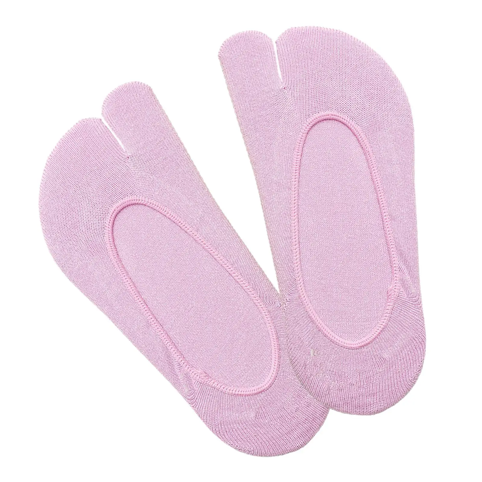جوارب نسائية قطنية بتصميم مقسم لأصابع القدم ماصة للعرق ومقاومة للانزلاق لأحذية القوارب والأحذية الرياضية