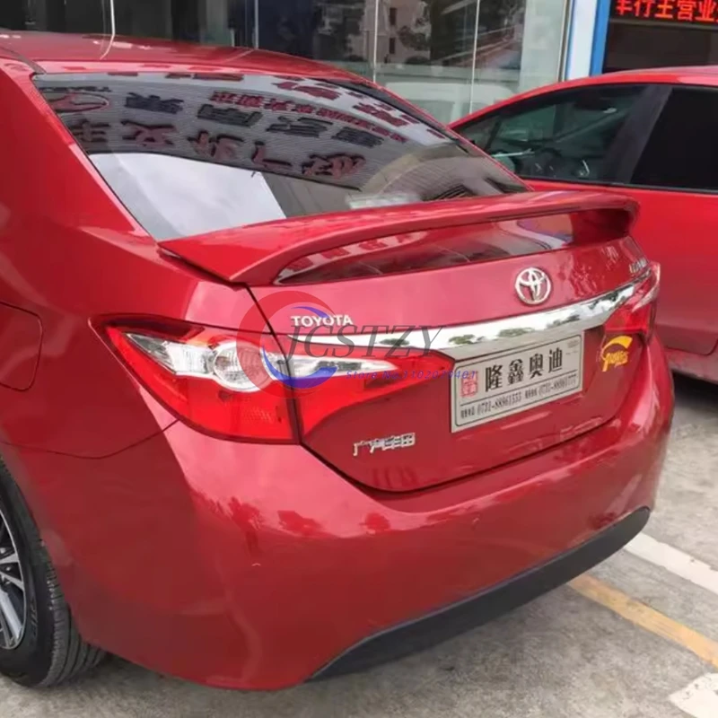 

Спойлер для TOYOTA Corolla 2014-2018, высококачественный АБС-материал, заднее крыло автомобиля, праймер, цвет, задний спойлер
