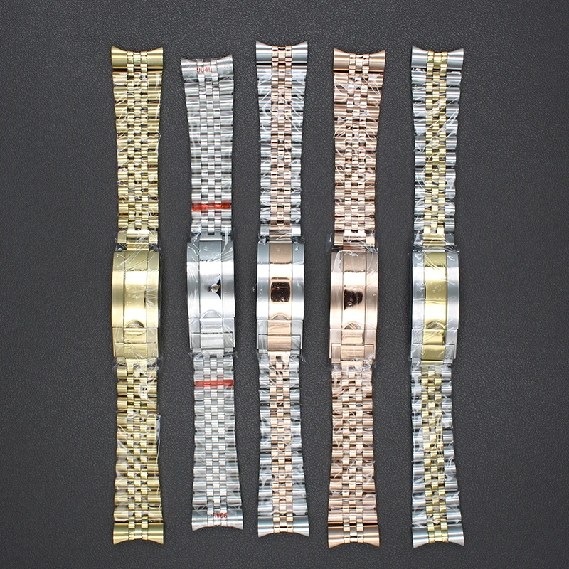 20mm Bracelet Watchband 316L Stainless Steel Chromatic Colour Men's Watch Strap Parts Wristband For 40mm Case