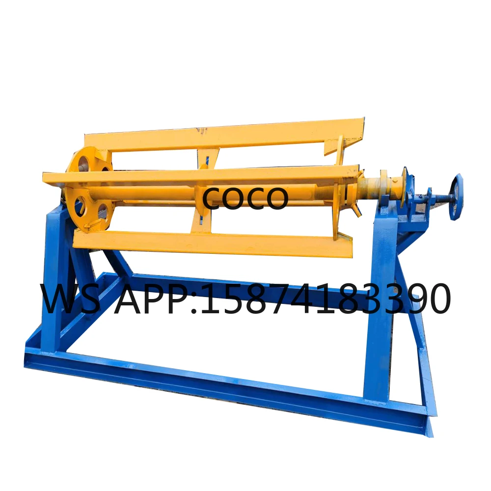 5T Manual Steel Strips Sheet Metal Decoiler Uncoiler Machine For Coil Feeding