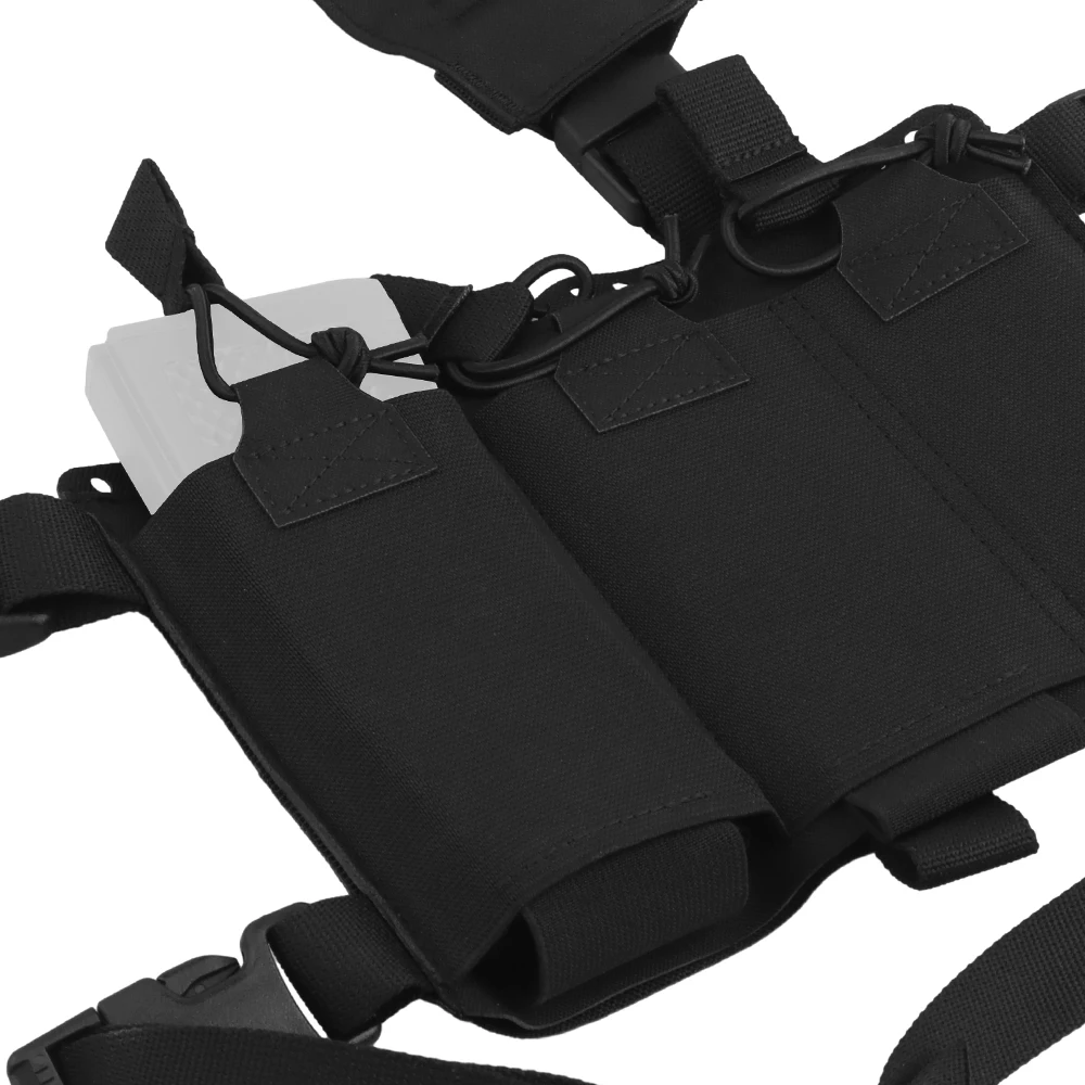 Tactical Alpha Chest Rig Split Chassis MOLLE Double-sided Plate Hunting Vest Expand Shooting Airsoft Magazine Bag Carrying Gear view 5
