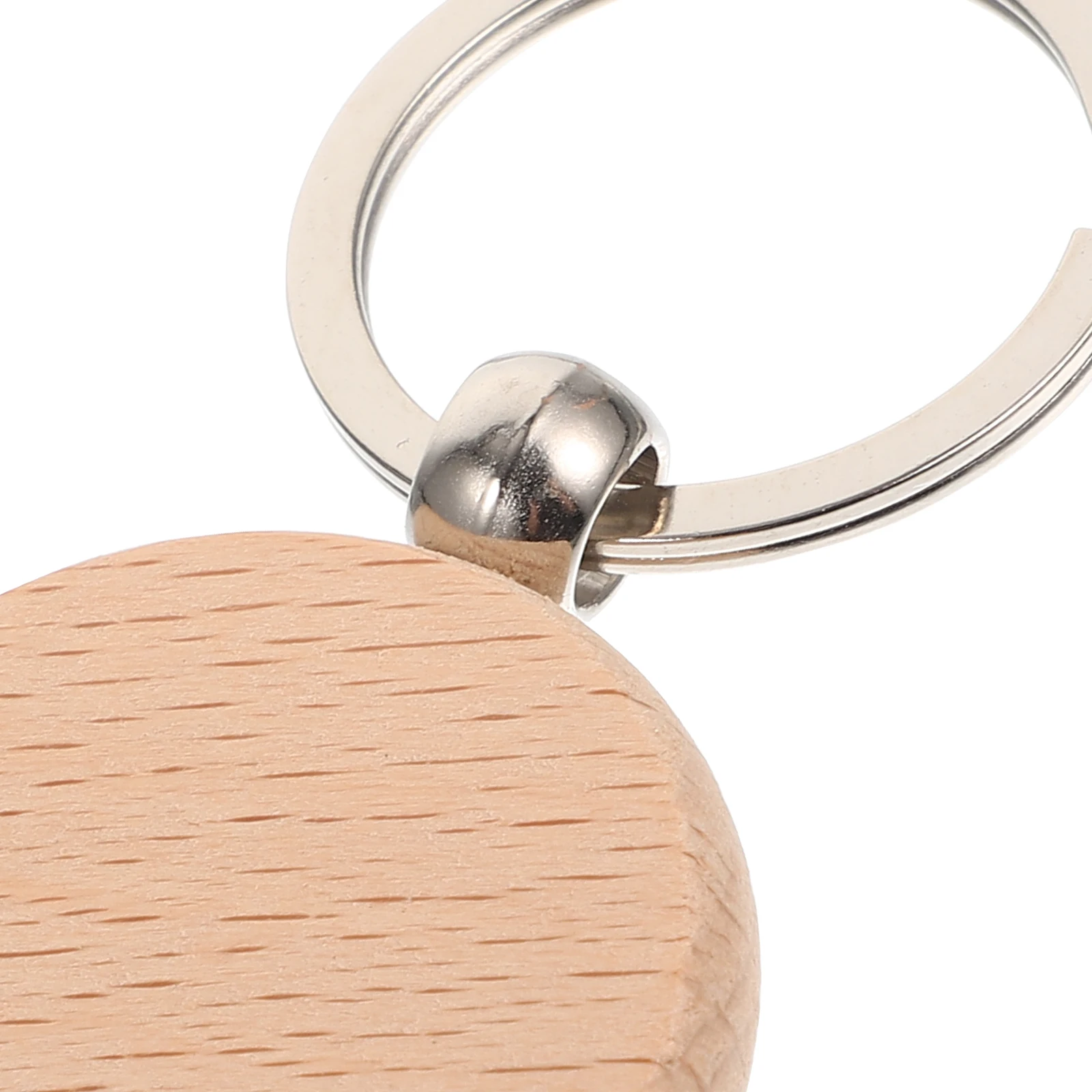 

30 Pcs Wooden Keychain Blank Keyring Blanks Keychains Diy Keyrings for Crafting