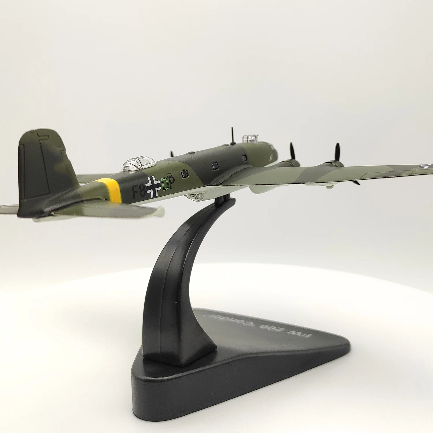 دييكاست 1/144 مقياس الألمانية Fw200 كوندور طائرة الاستطلاع سبيكة نموذج طائرة جمع لعبة هدية عرض حلية #5