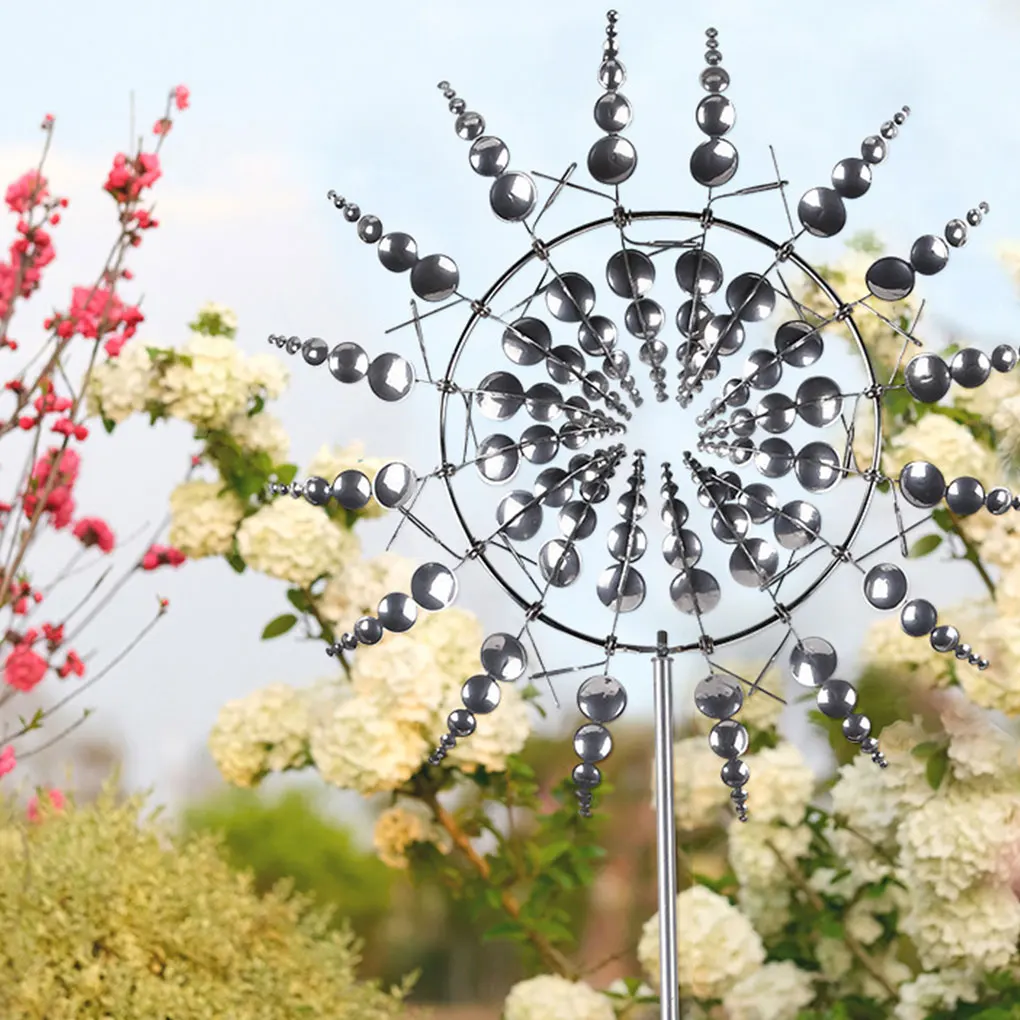 Outdoor 3D Windmill Plugin Personalized Garden Wind Vane And Lines Are Soft And Delicate. Easy
